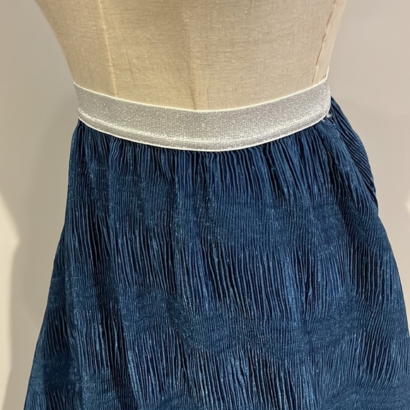 The Others NWT blue and silver long skirt - Picture 4 of 7